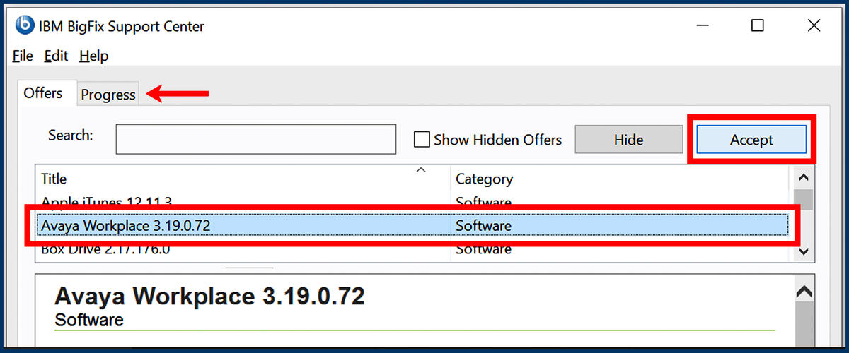 Installing Avaya Workplace for Windows | Office of the Chief Financial